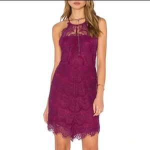 Free People Red Sheath Mini Dress Halter